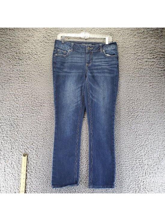 Maurices Denim - Maurices Jeans Womens Size 5/6 Short Blue Straight Dark Wash Classic Design